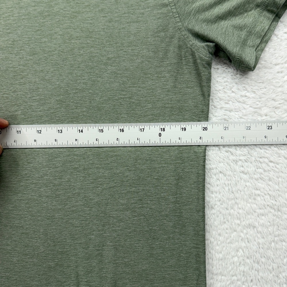 Vuori Men's Green Heathered Crew Neck Short Sleeve T Shirt Size Medium - Picture 5 of 7